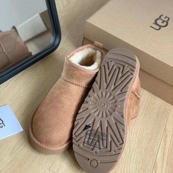 UGG Classic Ultra Mini Boots in Brown - Picture 6 of 6
